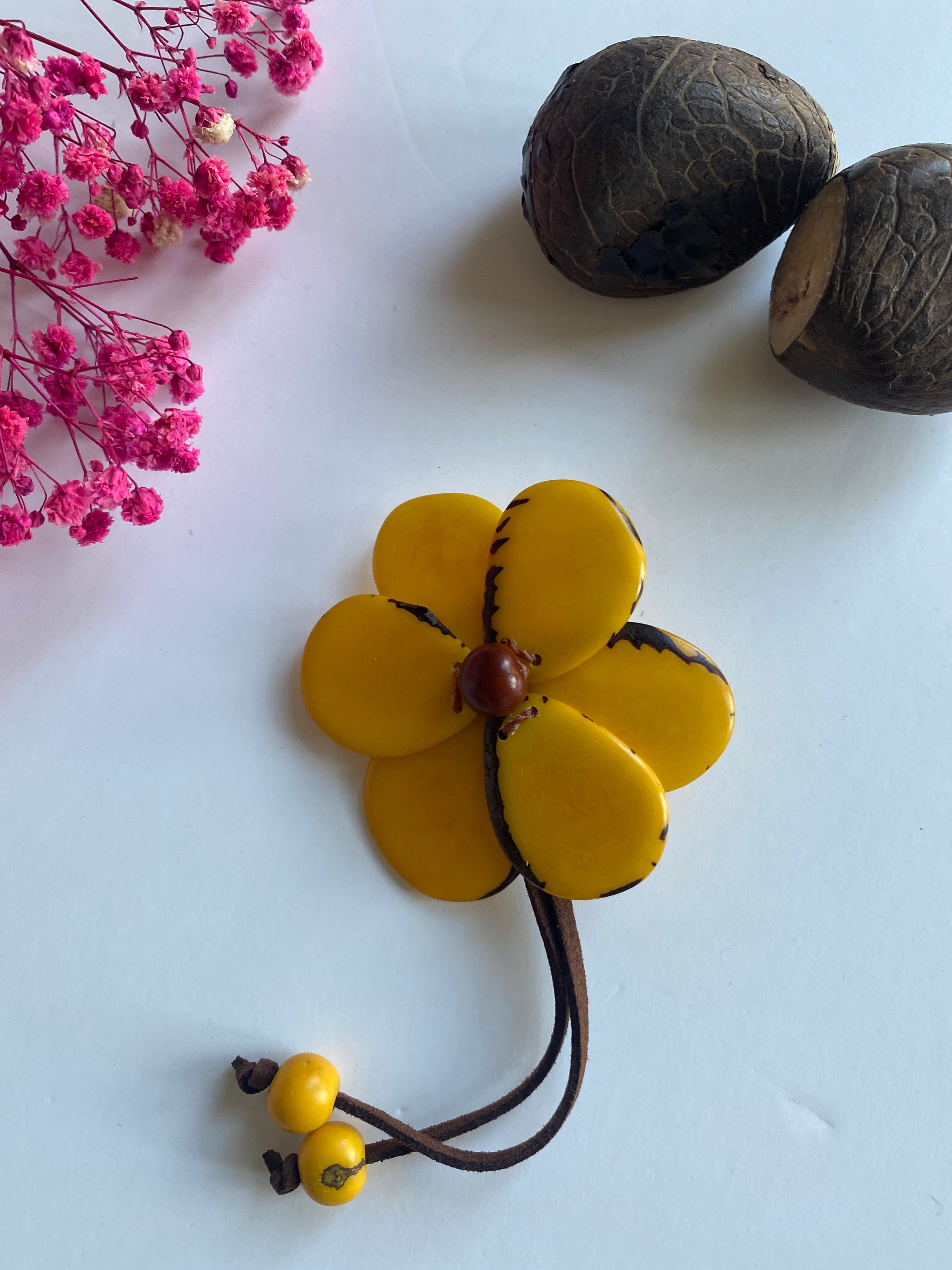 Yellow Margarita Brooch